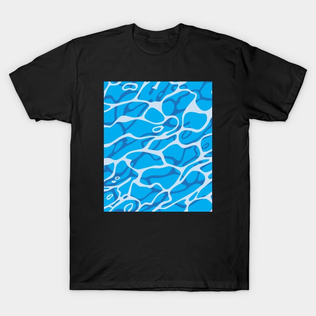 Swim Pool Swimming Pattern T-Shirt by atomguy